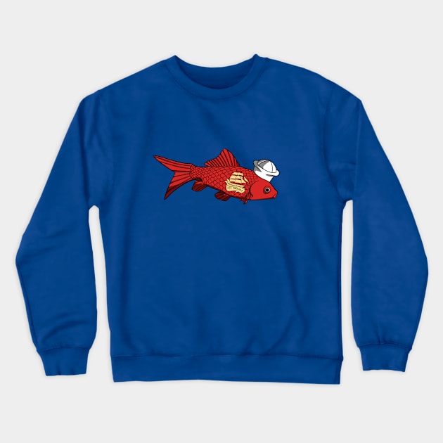 A tattooed goldfish Crewneck Sweatshirt by TomiAx